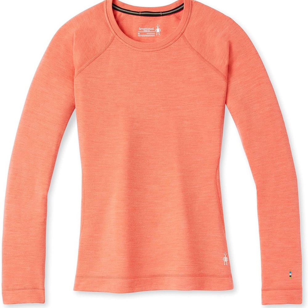 Smartwool Merino 250 Base Layer Crew Sunset Coral Heather SSmartwool medium